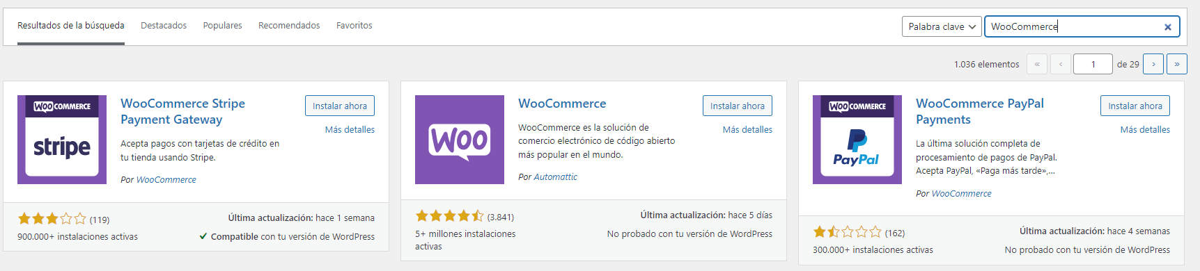 Cómo instalar Woocommerce
